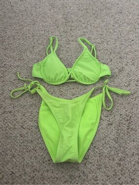 Xhilaration Neon Lime Bikini Set